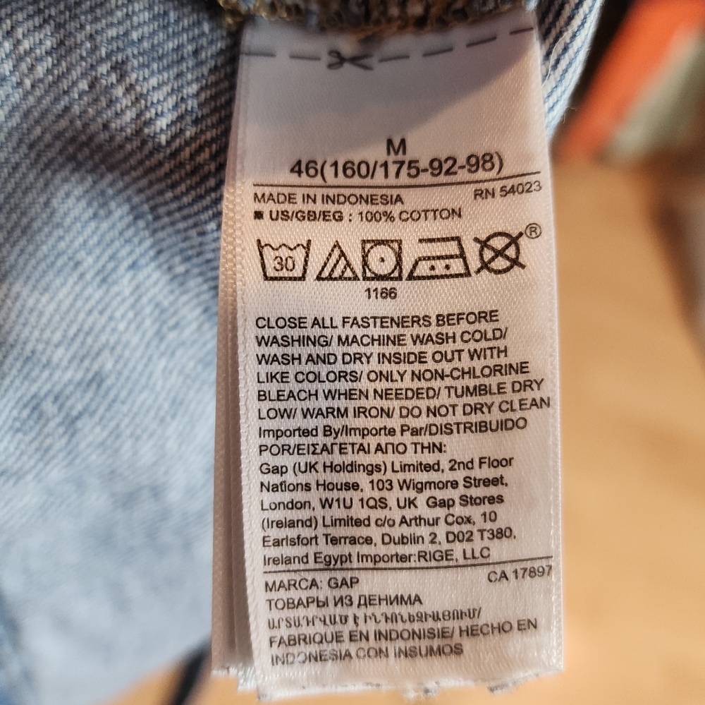 Gap Denim Crop Tank Top Sleeveless Top Size Medium - Picture 15 of 16